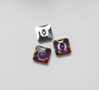 Volcano (3017) Swarovski Crystal Square Faceted Buttons for Sewing Projects - 14mm Vintage Crystal Button Beads and Jewelry Supplies