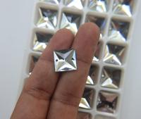 Asfour Crystal 14MM Sew On Crystals Square embroidery jewelry parts bridal decorations embroidery materials