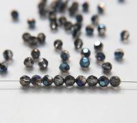 6mm Swarovski Elements Article 5000 Crystal Metallic Blue Faceted Round Beads jewelry making ornament