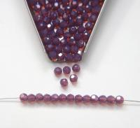 4mm Vintage Swarovski crystal beads Cyclamen Opal faceted round beads article 5000 PREMIUM rare vintage supplies jewelry making