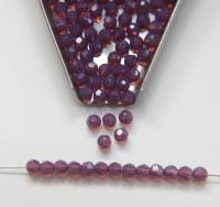4mm Vintage Swarovski crystal beads Cyclamen Opal faceted round beads article 5000 PREMIUM rare vintage supplies jewelry making