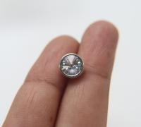 10mm Rare Swarovski Crystaletts Bezel Buttons Swarovski Crystal vintage articles