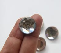 20mm Designer edition Swarovski Bezel Versace engraved Buttons Swarovski Crystal vintage articles