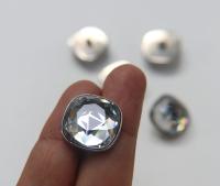 22mm Designer edition Swarovski Square Bezel Versace engraved Buttons Swarovski Crystal vintage articles