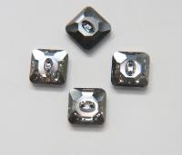 Crystal Satin (3017) Swarovski Crystal Square Faceted Buttons for Sewing Projects - 16mm Vintage Crystal Button Beads and Jewelry Supplies