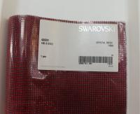 Swarovski Crystal Mesh Standard Sheet in Siam (40000) 500x200mm Black Plating back