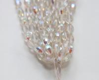 10X7 mm vintage Japanese Crystal Aurore Boreale faceted Oval Glass beads spacer beads wholesale beads