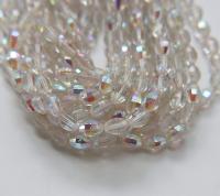 10X7 mm vintage Japanese Crystal Aurore Boreale faceted Oval Glass beads spacer beads wholesale beads