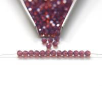 4mm Vintage Swarovski crystal beads Cyclamen Opal faceted round beads article 5000 PREMIUM rare vintage supplies jewelry making