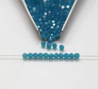4mm Vintage Swarovski crystal beads Caribbean Blue Opal faceted round beads article 5000 PREMIUM rare vintage supplies jewelry making