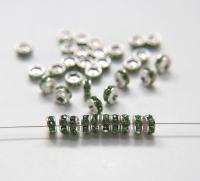 Swarovski Spacer Rondelle 177506 6mm Metal findings vintage components jewelry making craft supplies decorations