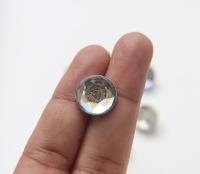 16mm Designer edition Swarovski Bezel Versace engraved Buttons Swarovski Crystal vintage articles