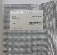 Swarovski Crystal Mesh Standard Sheet in Crystal (40000) 500x200mm Silver Plating back