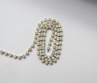 18pp Swarovski Vintage Chain in White Opal (2.5mm) 0.5/1/2/5 Meters Brass Settings Wedding Bridal Supplies|Jewelry Making|Decoration