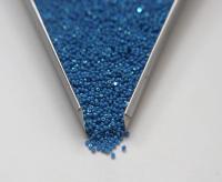 13/0 Charlotte Cut Beads Patina Opaque Deep Turquoise Blue Aurore Boreale native supply, beading materials, vintage findings