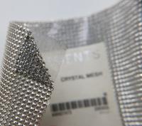Swarovski Crystal Mesh Standard Sheet in Crystal (40000) 500x200mm Silver Plating back