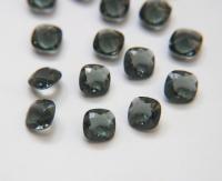 Vintage Swarovski 12mm Cushion Cut in Morion 4470 Premier Crystal 2 Pieces fancy stones, jewelry making, craft supply