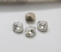 Vintage Swarovski 14mm Cushion Cut in Crystal 4470 Premier Crystal 1 Pieces fancy stones, jewelry making, craft supply