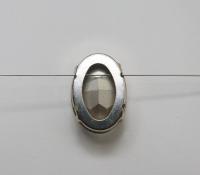 Swarovski 30x22 mm Oval 4127 Crystal Silver Vintage Clips Sewon 4 hole embroidery materials sewing jewelry making craft vintage supplies