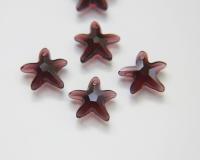 6721 Swarovski Starfish Pendants in Burgundy 20 MM Fancy Crystal drops vintage findings jewelry making