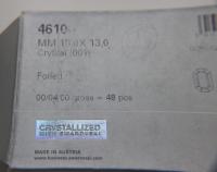 Swarovski 18x13 Crystal 4610 Octagon Silver Clips Sewon 4 hole embroidery materials sewing jewelry making craft vintage supplies