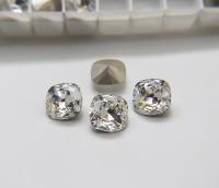 Vintage Swarovski 14mm Cushion Cut in Crystal 4470 Premier Crystal 1 Pieces fancy stones, jewelry making, craft supply