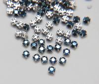 20ss Clear Flatback Swarovski Rose Montees, 5mm Silver Plated Mounted Rose Montees in colors sewon embroidery materials tailoring wedding