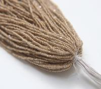 11/0 Hanks Charlotte Cut Beads Crystal Matt Bronze Lined PREMIUM SEED BEADS Native Supplies