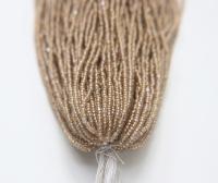 11/0 Hanks Charlotte Cut Beads Crystal Matt Bronze Lined PREMIUM SEED BEADS Native Supplies
