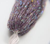 11/0 Hanks Charlotte Cut Beads Patina Dark Neon Amethyst Lined Aurore Boreale Hanks PREMIUM SEED BEADS Native Supplies