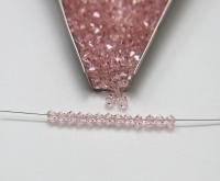 4mm Rose Peach Swarovski Bicone Beads jewelry making supplies wedding decorations embroidery materials vintage beads