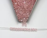 4mm Rose Peach Swarovski Bicone Beads jewelry making supplies wedding decorations embroidery materials vintage beads