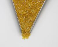 11/0 Charlotte Cut Beads Patina Transparent Yellow Aurore Boreale PREMIUM MATERIALS native supply