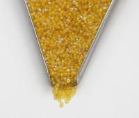 11/0 Charlotte Cut Beads Patina Transparent Yellow Aurore Boreale PREMIUM MATERIALS native supply