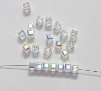 Swarovski 5601 Cube Bead 6mm wedding decorations jewelry supplies vintage craft supply