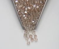 5mm Crystal Velvet coated Preciosa Bicone beads Cuts VINTAGE jewelry making embroidery materials craft supply