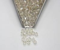 5mm Crystal Argent Flare coated Preciosa Bicone beads Cuts VINTAGE jewelry making embroidery materials craft supply