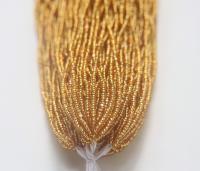 11/0 Hanks Charlotte Cut Beads 17050 Medium Gold Silver Lined 2.0mm glass beads jewelry native supply findings craft supply