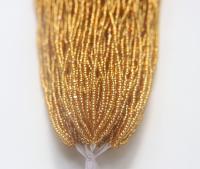 11/0 Hanks Charlotte Cut Beads 17050 Medium Gold Silver Lined 2.0mm glass beads jewelry native supply findings craft supply
