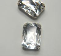 Swarovski 37x25.5 mm Ocatgon Fancy 4627 Crystal Silver Vintage Clips Sewon 4 hole embroidery materials sewing jewelry making craft vintage