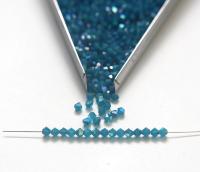 Swarovski 4mm Caribbean Blue Opal 1X Aurore Boreale Bicones Rainbow Beads bracelets making embroidery materials