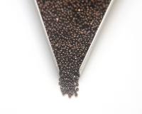 11/0 Charlotte Cut Beads Jet Nut embroidery materials jewelry making vintage beads rare finding native supplies