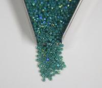 11/0 Charlotte true Cut Beads Patina Opal Neon Teal Green Aurore Boreale loose beads embroidery materials native supply