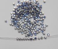 10ss Clear Flatback Swarovski Rose Montees, 2.8mm Silver Plated Mounted Rose Montees, in colors, sewon, embroidery materials, wedding deco