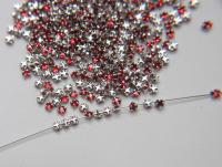 10ss Clear Flatback Swarovski Rose Montees, 2.8mm Silver Plated Mounted Rose Montees, in colors, sewon, embroidery materials, wedding deco