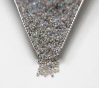 11/0 Charlotte true Cut Beads Patina White Opal Silverlined Aurore Boreale loose beads embroidery materials making jewelry native supply