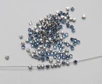 10ss Clear Flatback Swarovski Rose Montees, 2.8mm Silver Plated Mounted Rose Montees, in colors, sewon, embroidery materials, wedding deco