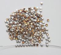10ss Clear Flatback Swarovski Rose Montees, 2.8mm Silver Plated Mounted Rose Montees, in colors, sewon, embroidery materials, wedding deco