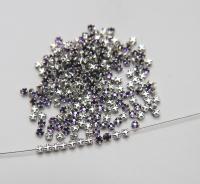 10ss Clear Flatback Swarovski Rose Montees, 2.8mm Silver Plated Mounted Rose Montees, in colors, sewon, embroidery materials, wedding deco