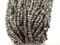 8/0 Hanks Charlotte Cut Beads Patina Transparent Crystal Gun Metal Hanks PREMIUM SEED BEADS Native Supplies ornament making